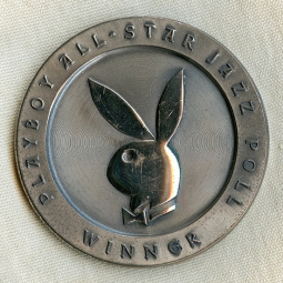 Rare 1959 Playboy All-Star Jazz Poll Winner Heavy Sterling Silver Medal Awarded to the Four Freshmen