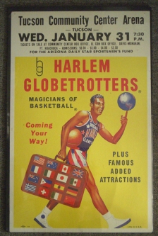 1973 Harlem Globetrotters Basketball Team Poster in Excellent Condition