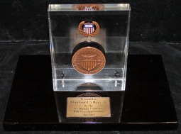 1964 Olympic Committee Appreciation Award, Presented to Whitefoord S. Mays, Jr.