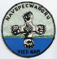 Ext. Rare 1967 USN Navy Special Warfare Group Viet Nam Pocket Patch. Saigon-Made Pocket Patch