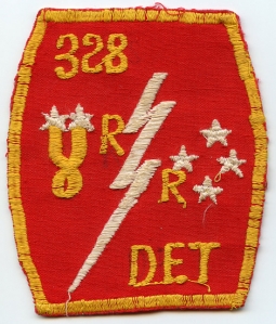 Early 1970's ASA Army Security Agency 328th Radio Research Detachment Pocket Patch Made in Saigon