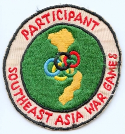 Circa 1972 Thai-Made Southeast Asia War Games Novelty Patch