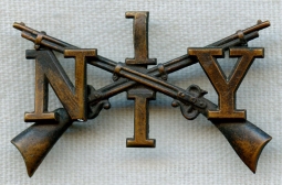 1st New York Infantry Regiment Co. I Collar Insignia