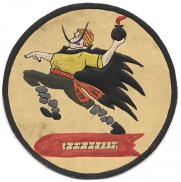 Beautiful North African-Made 20th Bomb Squadron, 2nd BG (12th & 15th AF )Jacket Patch with Photo