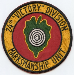 ca 1960 German Made US Army 24th Victory Division Marksmanship Unit Jacket Patch