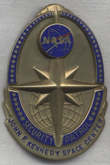 1960s NASA John F. Kennedy Space Center Security Patrol Badge