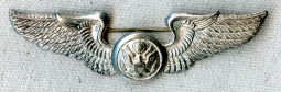Very Rare Early WWII USAAF Air Crew Wing UK Made by Ludlow in Silver Plated Nickel