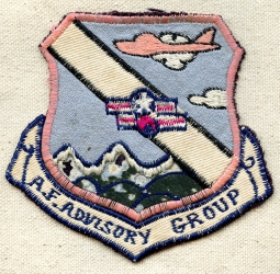 Rare Korean-Made Korean War US 6146th AF Advisory Group Jacket Patch