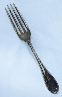 Rare 1860s - 70s Dinner Fork from Pacific Mail Steamship Co STEAMER PACIFIC Sunk on Nov 4 1876