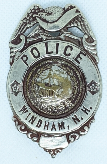 Great Old 1920's - 30's Windham NH Police Badge