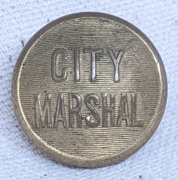 Great Old 1890s City Marshal Uniform Button