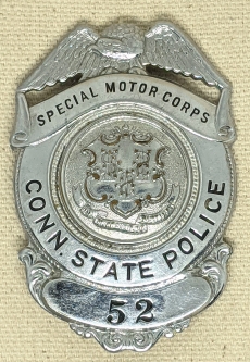 Wonderful Early WWII Connecticut State Police Special Motor Corps