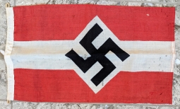 Rare Ca 1940 Hitler Youth  Troop Flag with original RZM Tag