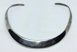 Vintage Mexican Silver Choker 925 Maker Marked