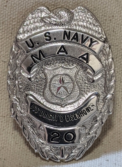 Ca 1980s-90s USN USS Dwight D Eisenhower CVN-69 Master At Arms Badge #20