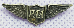 Ext Rare Ca 1930 Pan American Airways 1 Year Service Pin Lapel wing