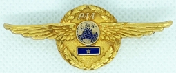 Rare Ca 1946 PAA Pan Am Airways Junior Pilot Wing by Balfour Exceptional Condition