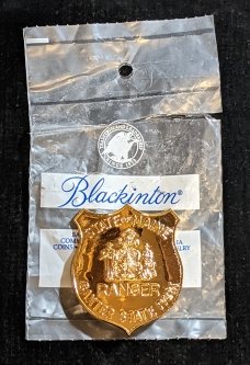 Rare Baxter State Park Maine Issue Ranger Badge 101 with (Opened) Bag of Issue Lightly Worn
