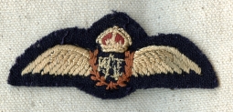 Early WWII RCAF Pilot Wing UK Made Mess Dress Size as Worn by RCAF Trained US Airmen