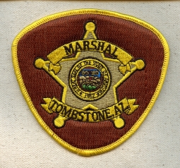 1980s Tombstone AZ Marshal Service Uniform Patch