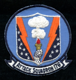 Early 1970s USN Attack Squadron 176 VA-176 US Made Jacket Patch