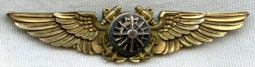 Beautiful WWII USN Navigator Wing by Amico in Gold on Silver