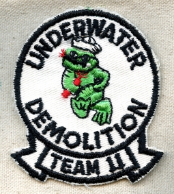 1960s USN UDT Underwater Demolition Team 11 US Made Pocket Patch