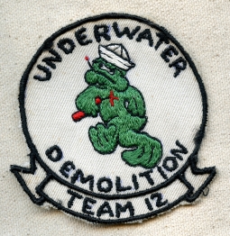 Great Thai Made Nam Era USN UDT Underwater Demolition Team 12 Pocket Patch