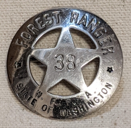 Washington Forest Fire Association Badge #38