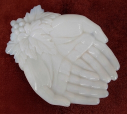 Lovely Antique Westmoreland Milk Glass Jewelry Tray Ca 1950s