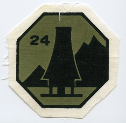 1960's ARVN 24th Special Zone Printed Patch, Subdued/Camouflage Variant