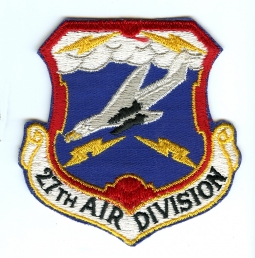 1950s USAF 27th Air Division Jacket Patch in Near Mint Unused Condition