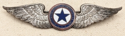 Ext Rare WWII Baltimore School of Aeronautics Pilot Instructor Wing LARGE