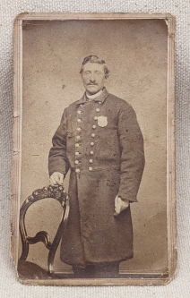 Late Civil War Era New York City Metropolitan Police Officer CDV