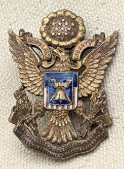 Ca 1920s Society of the Descendants of Independence Member Badge Medal, Converted to Brooch