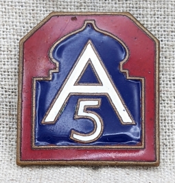 Nice WWII 5th Army Patch Type DI by Meyer