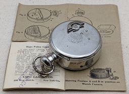 Wonderful Ca 1904 Expo "The Watch Camera" Spy Camera with Directions Booklet