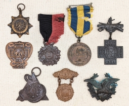 Named Span-Am War Medal Grouping: Campaign Medal Rim Engraved Lieut. J.W. Wilmott, USN USS Hector