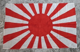 Wonderful Size & Condition WWII Imperial Japanese Army Personal Size Silk Rising Sun Flag