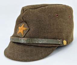 Exc Condition WWII Imperial Japanese Army Officer's Field Cap with Bullion Star
