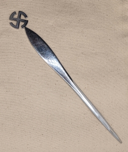 Great EARLY 1920s-Early 30s Nazi Letter Opener, Machinist Made Possibly for an early Party Leader