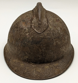 Spanish Civil War Nationalist Forces Helmet Named to Sargento Luis Castro WWI Italian Re-Issue