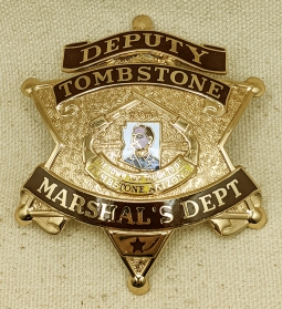 Ca 2000 Issue Tombstone Arizona Deputy Marshal Badge by TCI