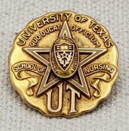 Beautiful Ca 1950 Univ.of Texas School of Nursing Graduation Pin in 10K Gold