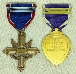 Late Issue (WWII era) WWI 27th Infantry Div US Army  Distinguished Service Cross & Purple Heart