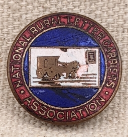 Rare Early 1900s US National Rural Letter Carriers Association Lapel Pin