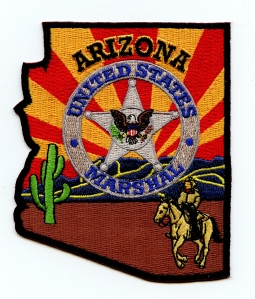 2006 Phoenix AZ Office US Marshal Service Uniform Patch #137 of 500 by Kokopelli Tan Horse Version