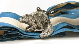 Ca 1650s-60s Type 4 BSA Silver Beaver Award with Sterling Mark