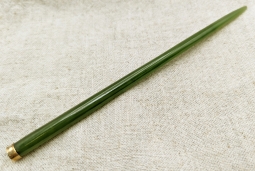 Beautiful Chinese Jade Hair Pin with 14K Tip