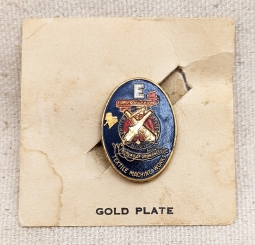 WWII US Navy "E" Pin for Textile Machine Works on Card
